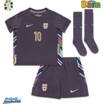 England Jude Bellingham #10 Bortedraktsett Barn EM 2024 Kortermet (+ Korte bukser)